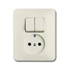 SI combinatie wandcontactdoos serie inbouw beige IP21 2CKA001611A0151