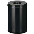 Brandwerende afvalbak Manutan Expert - 20 l tot 110 l - Zwart of grijs