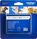 TZE231S 12mm Black on White Tape 4m