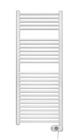 Zehnder Aura elektrische handdoekradiator 300W, D-profiel stralingsbuis, schakelklok, hxbxd 786x400x30mm, glans wit