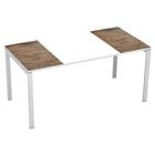 Recht bureau 160x80 cm met blad Décor Easy Office - Manutan Expert