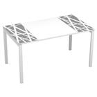 Recht bureau 140x80cm met blad Décor Easy Office - Manutan Expert