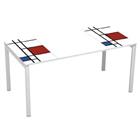 Recht bureau 160x80 cm met blad Décor Easy Office - Manutan Expert