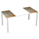 Recht bureau 160x80 cm met blad Décor Easy Office - Manutan Expert