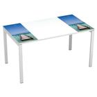 Recht bureau 140x80cm met blad Décor Easy Office - Manutan Expert