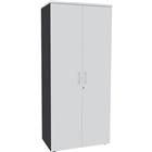 Hoge kast Urban met glanzende handgreep 180x80 cm 4 legborden - te monteren