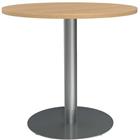 Vergadertafel rond 80 cm trompetvoet