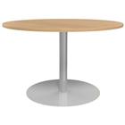 Vergadertafel rond 120 cm trompetvoet