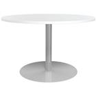 Vergadertafel rond 120 cm trompetvoet