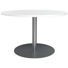 Vergadertafel rond 120 cm trompetvoet