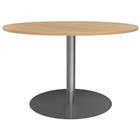 Vergadertafel rond 120 cm trompetvoet