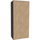 Hoge kast Urban met matte handgreep 180x80 cm 4 legborden - te monteren