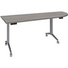 Tafel Idora 200x80 cm hoek rechts aluminium onderstel