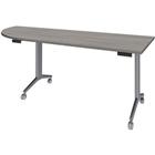 Tafel Idora 200x80 cm hoek links aluminium onderstel