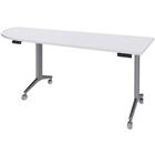 Tafel Idora 200x80 cm hoek links aluminium onderstel