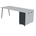 Bureau met kantoorkast 160x80 cm HB - Quadrifoglio