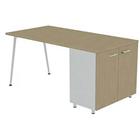 Bureau met kantoorkast 120x80 cm met kast - Quadrifoglio