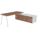 Bureau met schuifdeurkast 180x80 cm - Quadrifoglio