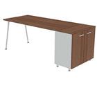 Bureau met kantoorkast 160x80 cm HB - Quadrifoglio