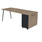 Bureau met kantoorkast 160x80 cm HB - Quadrifoglio