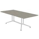 Vergadertafel rechthoekig blad lengte 200 cm - Quadrifoglio