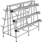 Mini-rack Cantilever vast - basis driehoek - belasting 150 kg per niveau - Trilogiq