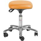 Kruk alu50 laag model zitting Tetra imitatieleer - Global Professional Seating