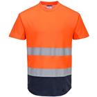 T-shirt Tweekleurig Mesh Blauw/oranje C395 Portwest