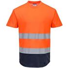 T-shirt Tweekleurig Mesh Blauw/oranje C395 Portwest