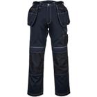 Werkbroek met holsterzakken PW3 Zwart/Blauw T602 Portwest