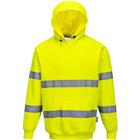 Sweatshirt met capuchon Hi-Vis B304 Geel Portwest