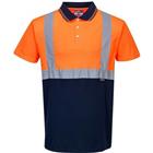 Polo Tweekleuren Blauw/oranje S479 Portwest