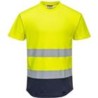 T-shirt Tweekleurig Mesh Blauw/geel C395 Portwest