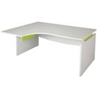 Asymmetrisch bureau Linéo wit