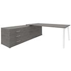 Bureau Steel Direction op poten met 3 laden