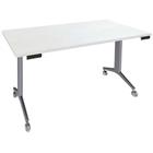 Tafel, rechthoeking, Avel draaiplateau aluminium poten op wielen