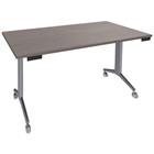 Tafel, rechthoeking, Avel draaiplateau aluminium poten op wielen