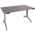 Tafel, rechthoeking, Avel draaiplateau aluminium poten op wielen