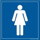 Signaalbord dames-WC - PVC