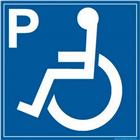 Verkeersbord parkeerplaats voor invaliden