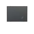 Krijtbord zwart Softline profiel 8mm, emailstaal grijs 60x90 cm