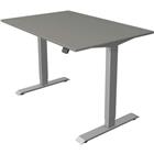 Zit/sta bureau Move1 zilver, memory functie, B120xD80xH74-123cm.