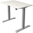 Zit/sta bureau Move1 zilver, memory functie, B100xD60xH74-123cm.