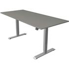 Zit/sta bureau Move1 zilver, memory functie, B180xD80xH74-123cm.