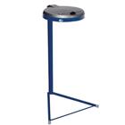 Standaardafvalzakhouder blauw met deksel - 120 L