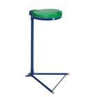 Standaardafvalzakhouder blauw met deksel - 120 L