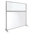 Scheidingswand KP+ - Melamine met glas - Hoogte 160 cm