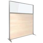 Scheidingswand KP+ - Melamine met glas - Hoogte 180 cm