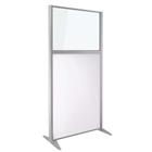 Scheidingswand KP+ - Melamine met glas - Hoogte 160 cm