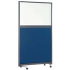 Akoestische scheidingswand op voet serie M - Met magnetisch whiteboard - 1700x1200 mm